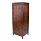 Winsome – Armoire fermée avec porte et tiroir Brooke Jelly-Le cabinet/armoire Brooke polyvalent permet de ranger la literie dans les salles de bain, les fournitures dans les bureaux, le contenu multimédia dans les salons et a bien d’autres usages