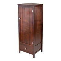Winsome – Armoire fermée avec porte et tiroir Brooke Jelly-Le cabinet/armoire Brooke polyvalent permet de ranger la literie dans les salles de bain, les fournitures dans les bureaux, le contenu multimédia dans les salons et a bien d’autres usages