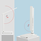 ShoppingAll - Lampe de Bureau LED Multi-Fonctionnelle avec Chargeur Sans Fil Qi - Blanc-Écran LCD intelligent pour l’heure, la température et la date actuelles