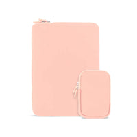 LOGiiX - Vibrance Essential Sleeve avec pochette pour ordinateurs portables jusqu'à 14 po - Rose-Rose - Toile