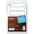 Avery Étiquettes permanentes pour couvertures de rapport, 1 po x 3 1/2 po, bordure bleue, paq./25 (2318)-Les étiquettes couvertures de rapport sont conçues pour coller aux reliures, couvertures de rapports, cartables, classeurs et plus. Avec une bordure bleue, les étiquettes pour couvertures de rapport peuvent être manuscrites ou imprimées pour un aspect professionnel.