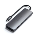 Satechi Adaptateur multiport hybride USB-C (avec boîtier SSD) - Gris sidéral-Adaptateur multiport hybride USB-C