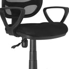 Chaise de bureau Xtech Marsella Mesh Back Manager avec accoudoirs - Noir-Dimensions globales : 23 po L x 23,6 po P x 34,2-38,2 po H