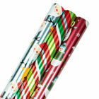 JAM Paper -  Emballage cadeau assorti - Papier d'emballage de Noël - 75 pieds carrés au total - Ensemble Jolly Winter - 3 rouleaux/paquet-Modèles : Jolly Winter, Entrez dans l'esprit de Noël avec cet élégant papier d'emballage pour ajouter la touche finale à n'importe quel cadeau