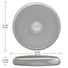 Bouncyband Coussin sensoriel Big Wiggle Seat, Argent-Efficace sur les chaises, les bancs ou directement sur les planchers