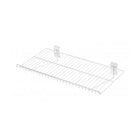 Can-Bramar - Tablette métallique plate pour panneau rainuré, 24 x 12 po, blanc, paquet de 2-Tablette métallique plate de 24 x 12 po pour panneau rainuré