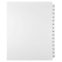 Mark Maker – Ensemble d’onglets séparateurs juridiques blancs, 1/15 onglets, format lettre, sans trous, numéros 181 à 195-Onglets séparateurs blancs, 1/15 onglets