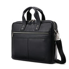 Samsonite Classic Leather Mallette Mince, Noir-Noir, Cuir pleine fleur