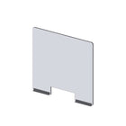 Avant de pare-haleine modulaire Mark Maker - Acrylique transparent 1/4" - panneau de 30" Lx31,5"H - 2 rails inférieurs de 8"-Fixez les côtés des panneaux modulaires pour étendre la longueur de votre diviseur à l'aide de charnières en plastique (charnières flexibles).