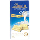 Chocolat blanc Lindt Swiss Classic Barre 100g-Chocolat blanc doux et crémeux, pour une expérience gustative des plus décadentes.