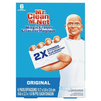 Mr Clean - Effaceur magique Original, coussins nettoyants avec Durafoam, 6 unités-L’Effaceur magique M. Net Original est 2X plus résistant grâce à DURAFOAM ( comparativement au nettoyant tout usage avec javellisant en vaporisateur le plus populaire)