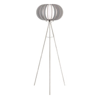 Eglo - Stellato Colore lampe de plancher avec interrupteur à pied - 65" - nickel mat-Lampe de plancher