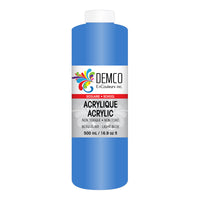 DEMCO EnCouleurs Inc Acrylique scolaire - 500 mL - Bleu clair-Acrylique scolaire