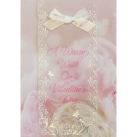 Carte St-Valentin Rosedale, A Warm Wish - Roses et boucle-Imprimé sur papier couché de première qualité