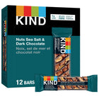 Barres à grignoter au chocolat noir, aux noix et au sel de mer KIND, 40 g, paquet de 12-Des ingrédients que l’on peut voir et prononcer