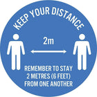 Décalque de sol circulaire Mark Maker 12" - Design 2812C - Paquet de 4-Décalque de sol