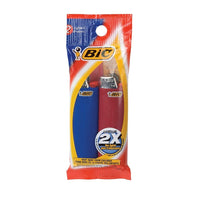 BIC - Briquets Maxi, couleurs variées, paq./2-Sécurité enfants, sûr et fiable, contrôle de la qualité à 100%