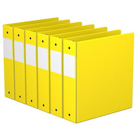 Davis Group Super économie, Reliure à anneaux ronds 3 po, paquet de 6 – Jaune-3 Reliure À Anneaux