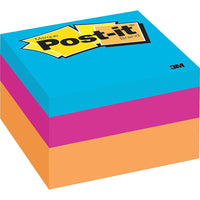Cube de feuillets de Post–it − 2 x 2 po − Vague orange −400 feuillets-Idéal pour prendre des notes, des numéros de téléphone, des adresses courriel ou des rappels quotidiens