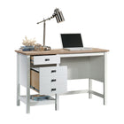 Sauder 47"W La Collection Cottage Road Bureau - Finition Soft White-  Étagère inférieure pour le rangement supplémentaire d'objets de décoration, de livres et de dossiers