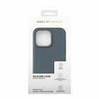 iDeal of Sweden - Coque en silicone avec MagSafe pour iPhone 15 Pro Max - Bleu Minuit-Doublure en microfibre pour éviter les rayures.