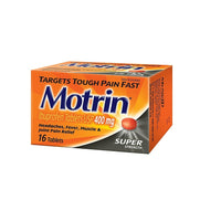 MOTRIN - Comprimés d'ibuprofène de 400 mg, extra fort, paq./16-Soulagement rapide de la douleur légère à modérée
