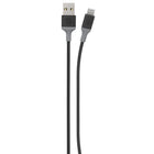 Scosche - câble de recharge et synchronisation Strikeline USB-A à Lightning - 1,2 m (4 pi) - noir/gris-Le connecteur Lightning est certifié par Apple pour communiquer avec tout port USB d’appareil vers le port Lightning de tout autre appareil, avec une compatibilité à 100 %.