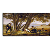 Designart – Toile imprimée de William Sidney, garçons faisant la sieste dans un champ (PT5016-32-16)-Impression