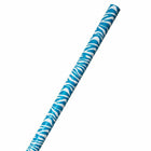 JAM Paper -  Papier cadeau – Papier cadeau imprimé zèbre – 50 m² au total – Rayures safari bleues et blanches – 2 rouleaux/paquet-Couleur : bleu zébré rayé, Le papier d'emballage coloré donnera envie à tous de découvrir ce qu'il y a à l'intérieur