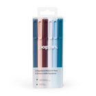 Poppin - Stylos à bille modernes Signature - couleurs variées - paquet de 6 (105066)-Pointe moyenne de 1 mm, aussi lisse que de la soie, aucune interruption