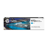 HP – Cartouche d'encre PageWide 972X d'origine, cyan, haut rendement (L0R98AN)-Couleur : cyan