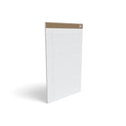 TRU RED - Bloc-notes à réglure large, 8,5 x 14 po, blanc, 50 feuilles/bloc, paquet de 12-Le papier est fait à 100 % de matériaux recyclés (30 % de déchets recyclés après consommation)