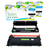fuzion - Brother TN660, DR630 Ensemble - Cartouche D'Encre (Toner) & Unité De Tambour Compatible - Haut Rendement - Noir-Couleur d'encre: Noir