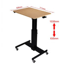 Rocelco MSD-28 Bureau d'école mobile debout, naturel / noir-Les roulettes verrouillables de 2 po facilitent la mobilité et fonctionnent également comme des pieds fixes lorsqu'elles sont verrouillées