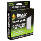 Duck Brand - MAX Strength Nano Grab Ruban Gel  - Claire-Ruban gel double face pour les applications dynamiques, les solutions rapides et les besoin  de ruban non traditionnel