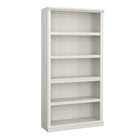 Sauder - La Collection Sauder Select Bibliothèque - Finition Glacier Oak-Trois étagères réglables offrent des possibilités polyvalentes de rangement et d'exposition.