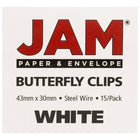 JAM Paper - Trombones croisés, blanc, 2 paquets de 25 (332BYWHG)-5