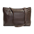 Designer Ashlin  Fourre-tout classique pour femmes Melia  Cuir de vachette Toscane  Brun foncé-Conception classique de sac fourre-tout.