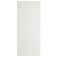 JAM Paper Enveloppes-pochette Strathmore à fermeture gommée, 4 3/4 x 11 po, blanc brillant, 1000/pqt-Blanc brillant