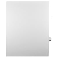 Markmaker - Intercalaires imprimes Legal, Blanc, 1/25th coupe, format lettre, sans trous, 25 tabs/PQT, 5 PQT/Boite, Numero 168-Intercalaires imprimes Legal