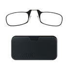 ThinOptics 1.0 Lecteur Noir avec Pod Noir Universel-Le produit comprend les lunettes de lecture ThinOptics et l'étui universel avec un adhésif sans résidu à coller sur votre téléphone / étui ou toute autre surface dure et plate