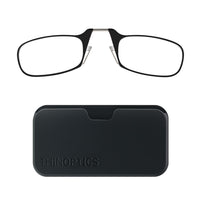 ThinOptics 1.0 Lecteur Noir avec Pod Noir Universel-Le produit comprend les lunettes de lecture ThinOptics et l'étui universel avec un adhésif sans résidu à coller sur votre téléphone / étui ou toute autre surface dure et plate