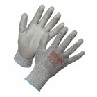 Forcefield - Niveau 5 Gants résistants aux coupures de HPPE enduits de polyuréthane - Gris sel et poivre - Moyen-Résistant aux coupures, HPPE PU