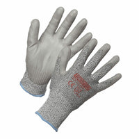 Forcefield - Niveau 5 Gants résistants aux coupures de HPPE enduits de polyuréthane - Gris sel et poivre - Moyen-Résistant aux coupures, HPPE PU