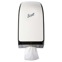 Distributrice de papier hygiénique Scott Control, blanche-1 système de distribution de papier hygiénique Scott Control