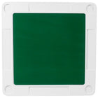 Flash Furniture - Table de jeu pliante blanche granite et carrée de 34,5 po avec surface de jeu verte-Bord en plastique blanc granite avec 2 po d'épaisseur
