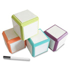 Chenille-Kraft Write On Wipe Off! Blocs, paquet de 8-Chaque bloc a 6 côtés effaçables à sec