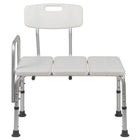 Flash Furniture Banc De Transfert De Bain Et Douche Réglable série HERCULES-Blanc (DCHY3510LWH)-Banc de transfert de douche de qualité médicale