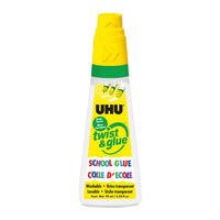 UHU - Colle tout colle blanche pour l’école, 95 ml-Colle blanche