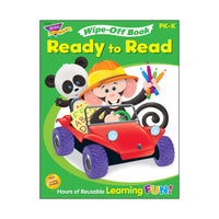 TREND enterprises, Inc., Livre d'activité, Prêt à lire , effaçable à sec, 28 pages-Livre à couverture souple avec des pages effaçables pour les jeunes enfants qui pratiquent la motricité de base, la lecture, l’écriture et la correspondance
